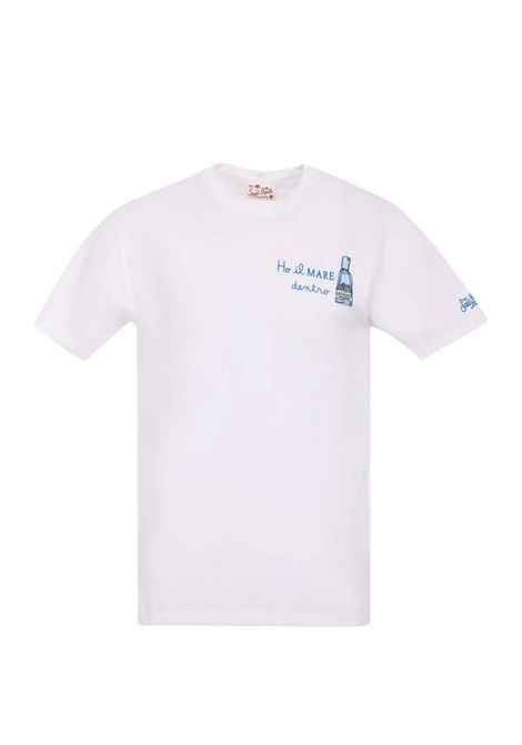 T-shirt Mc2 Saint Barth uomo Tshirt man gin mare bianca cotone ricamo MC2 SAINT BARTH | T-shirt | T-SHIRTMAN05437H01N